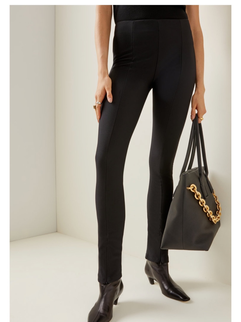 The Frankie Shop Black Straight Leg Pants